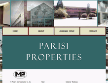 Tablet Screenshot of parisiproperties.com